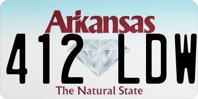 AR license plate 412LDW