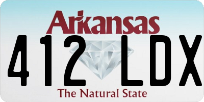 AR license plate 412LDX