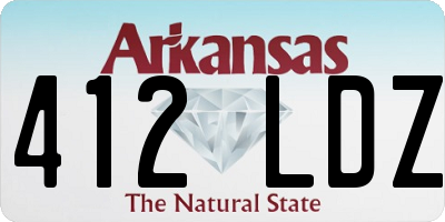 AR license plate 412LDZ