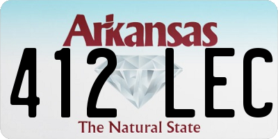 AR license plate 412LEC