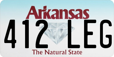 AR license plate 412LEG