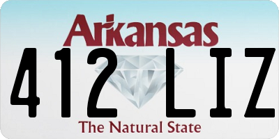 AR license plate 412LIZ