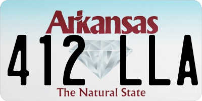 AR license plate 412LLA