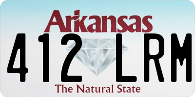AR license plate 412LRM