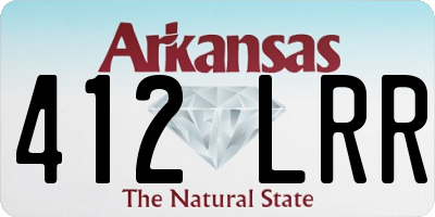 AR license plate 412LRR