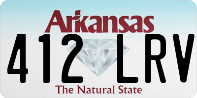 AR license plate 412LRV