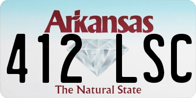 AR license plate 412LSC