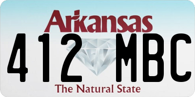 AR license plate 412MBC