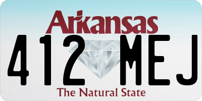 AR license plate 412MEJ