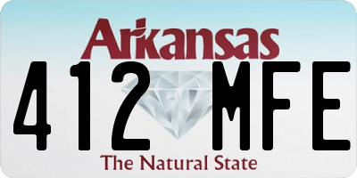 AR license plate 412MFE