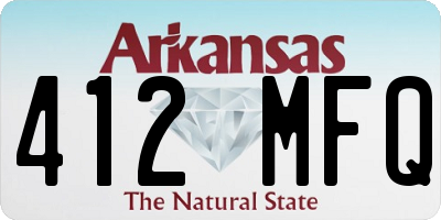 AR license plate 412MFQ