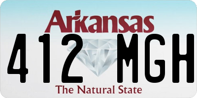 AR license plate 412MGH