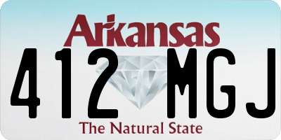 AR license plate 412MGJ