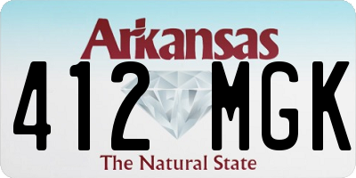 AR license plate 412MGK