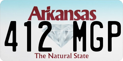 AR license plate 412MGP