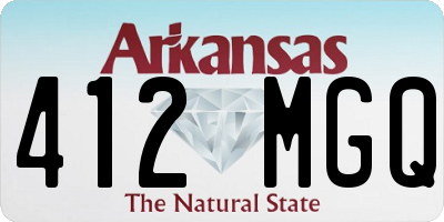 AR license plate 412MGQ