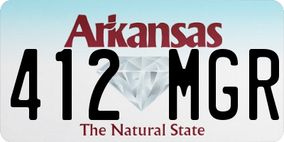 AR license plate 412MGR
