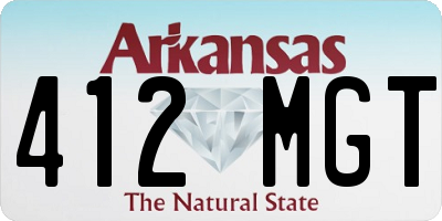 AR license plate 412MGT