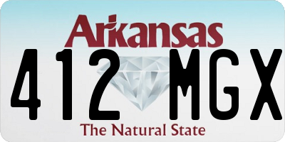 AR license plate 412MGX