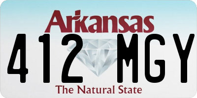 AR license plate 412MGY