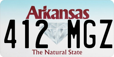 AR license plate 412MGZ