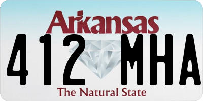 AR license plate 412MHA