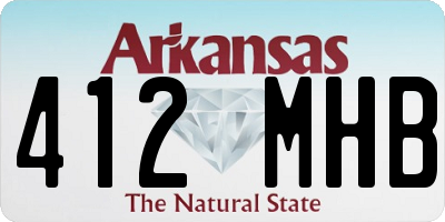 AR license plate 412MHB