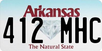 AR license plate 412MHC