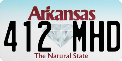 AR license plate 412MHD