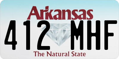 AR license plate 412MHF