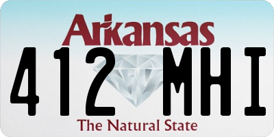 AR license plate 412MHI