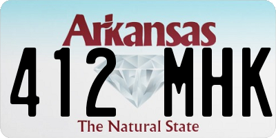 AR license plate 412MHK