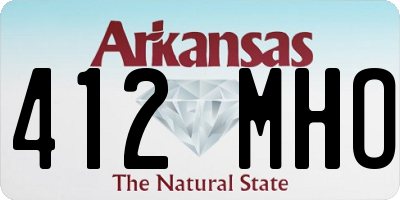 AR license plate 412MHO