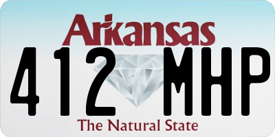 AR license plate 412MHP
