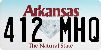 AR license plate 412MHQ