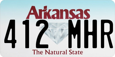 AR license plate 412MHR