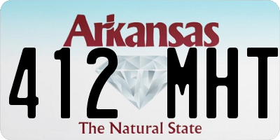 AR license plate 412MHT