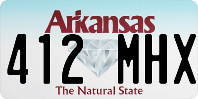 AR license plate 412MHX