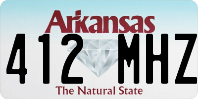 AR license plate 412MHZ