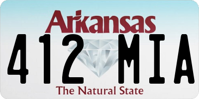 AR license plate 412MIA