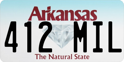 AR license plate 412MIL