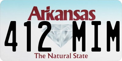 AR license plate 412MIM
