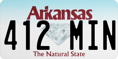 AR license plate 412MIN