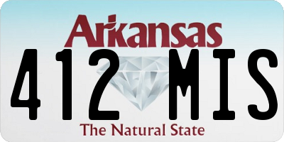 AR license plate 412MIS
