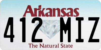 AR license plate 412MIZ