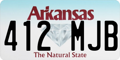 AR license plate 412MJB