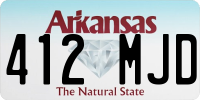 AR license plate 412MJD