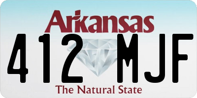 AR license plate 412MJF