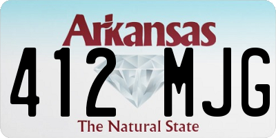 AR license plate 412MJG