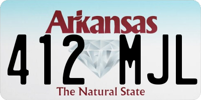 AR license plate 412MJL